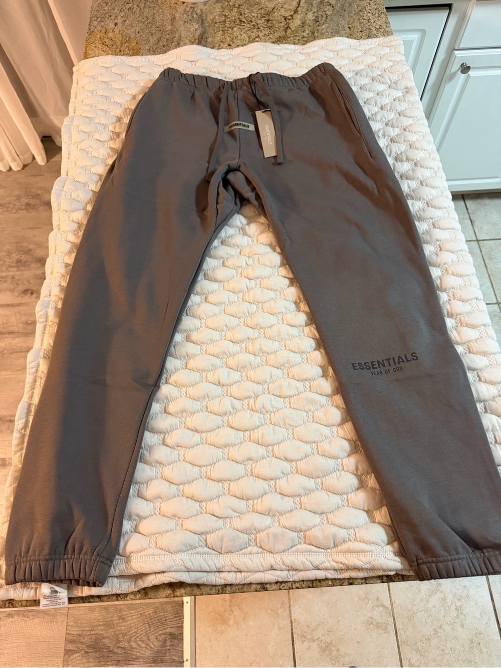 ESSENTIALS Fear of God Charcoal Grey Jogger Sweatpants
